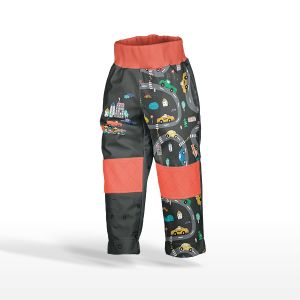 Panou cu croială pentru pantaloni softshell mașini colorate mărimea 116