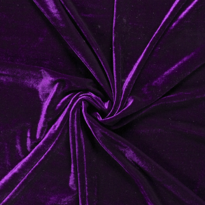 Țesătură elastică din catifea premium violet