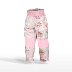 Panou cu croială pentru pantaloni softshell dansatoare roz mărimea 110