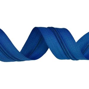 Fermoar spiralat albastru #3 mm metraj, fără cursor