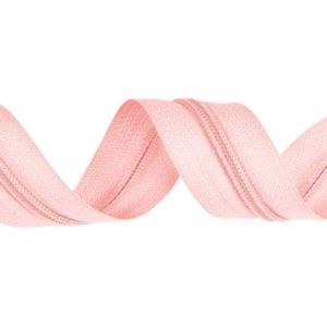Fermoar spiralat #3 mm metraj - roz deschis