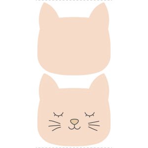 Panou pernă pentru copii din fleece pisică